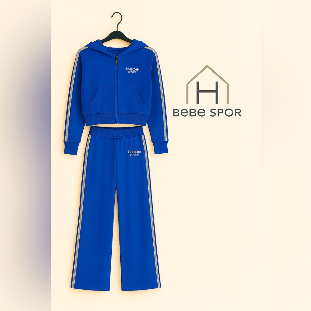 bebe SPORT Royal Blue Two-Piece Track Set